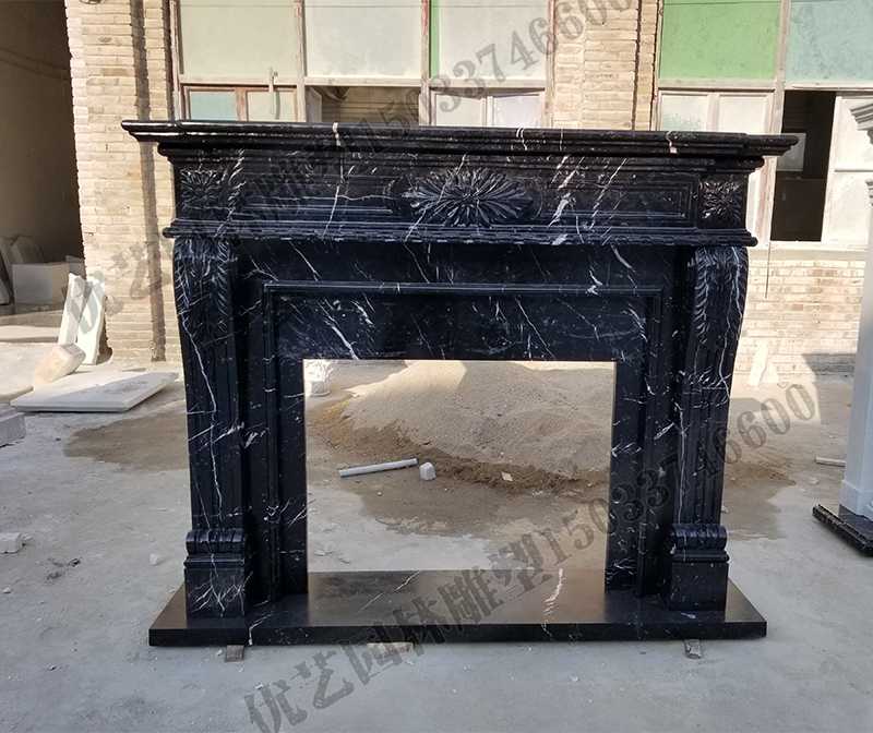 石雕壁爐架，大理石壁爐架，室內(nèi)壁爐架