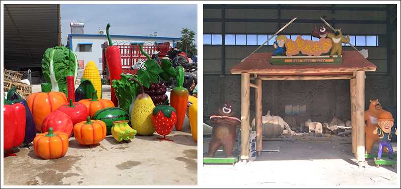 仿真蔬菜水果擺件，卡通玻璃鋼門頭