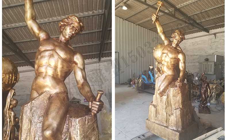 雕刻自我人物雕塑，銅雕刻自我雕塑，自我雕刻人物銅雕塑