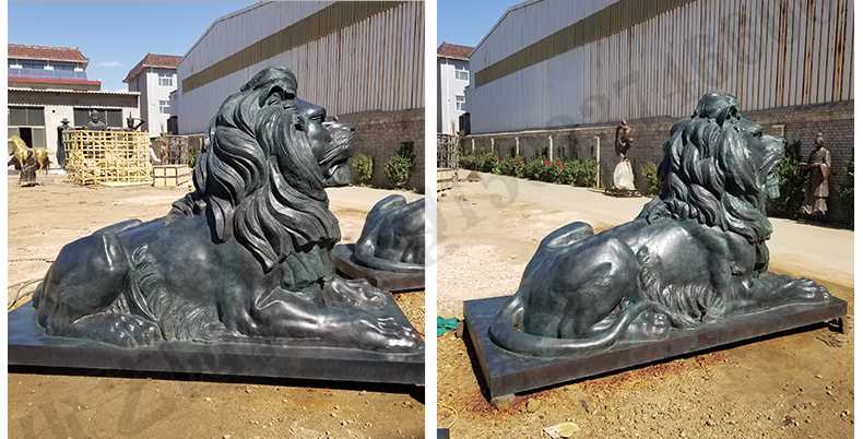 匯豐銀行銅獅子，銅雕塑廠家，歐式銅獅子