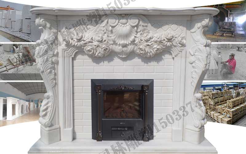 石雕壁爐架制作，石雕壁爐架制作流程，石雕壁爐架工廠