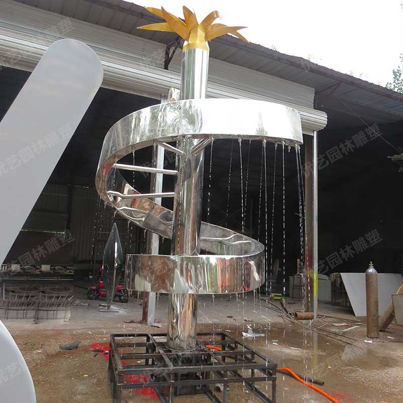水景噴泉雕塑，不銹鋼雕塑廠家