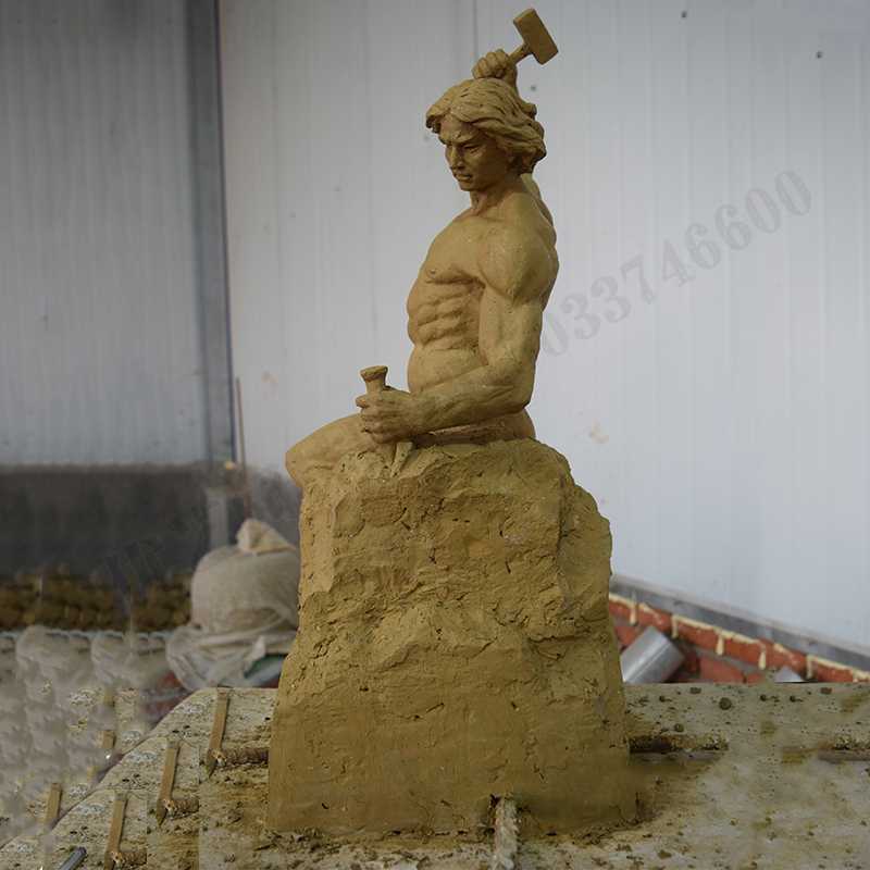 自我雕刻雕塑，自我雕刻擺件，雕刻自我