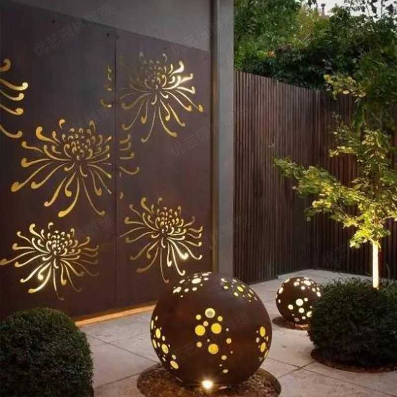 耐候鋼雕塑，景觀雕塑定制