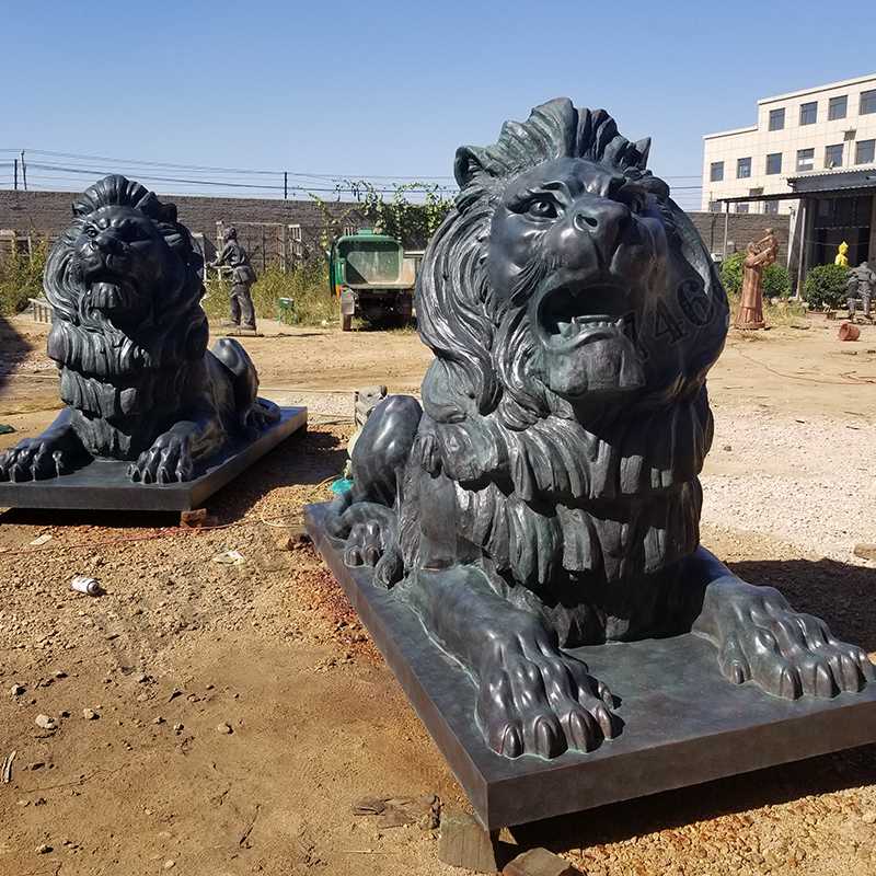 匯豐銅獅子，銅匯豐獅子，銅雕塑廠家，銅獅子廠家