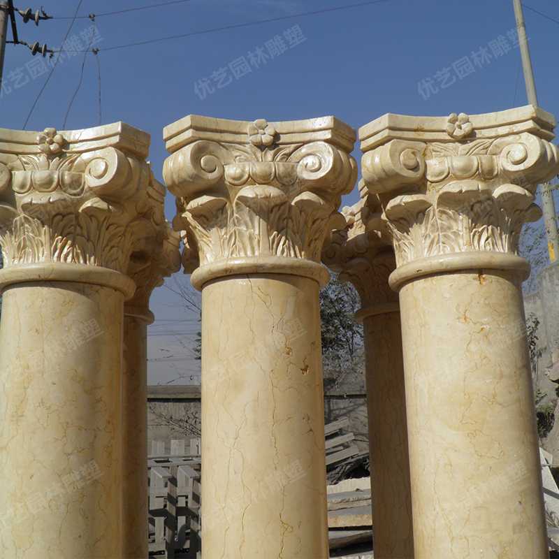 大理石羅馬柱，石材羅馬柱