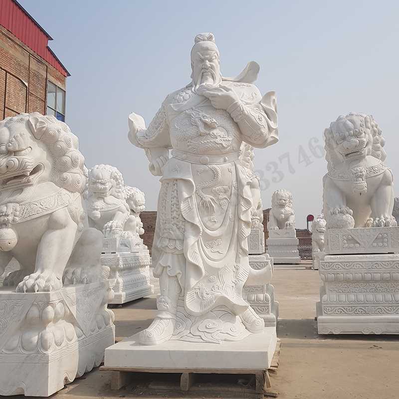 漢白玉關(guān)公像，石雕關(guān)公像，大理石關(guān)公雕像，關(guān)羽雕像，河北石雕關(guān)公廠(chǎng)家2.jpg
