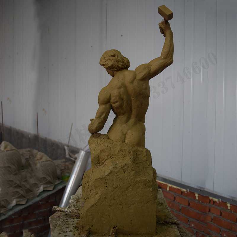 自我雕刻雕塑，雕刻自我雕塑，雕刻自己擺件